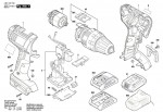 Bosch 3 601 H67 100 Gsb 18 V-Li Cordl Perc Screwdr 18 V / Eu Spare Parts